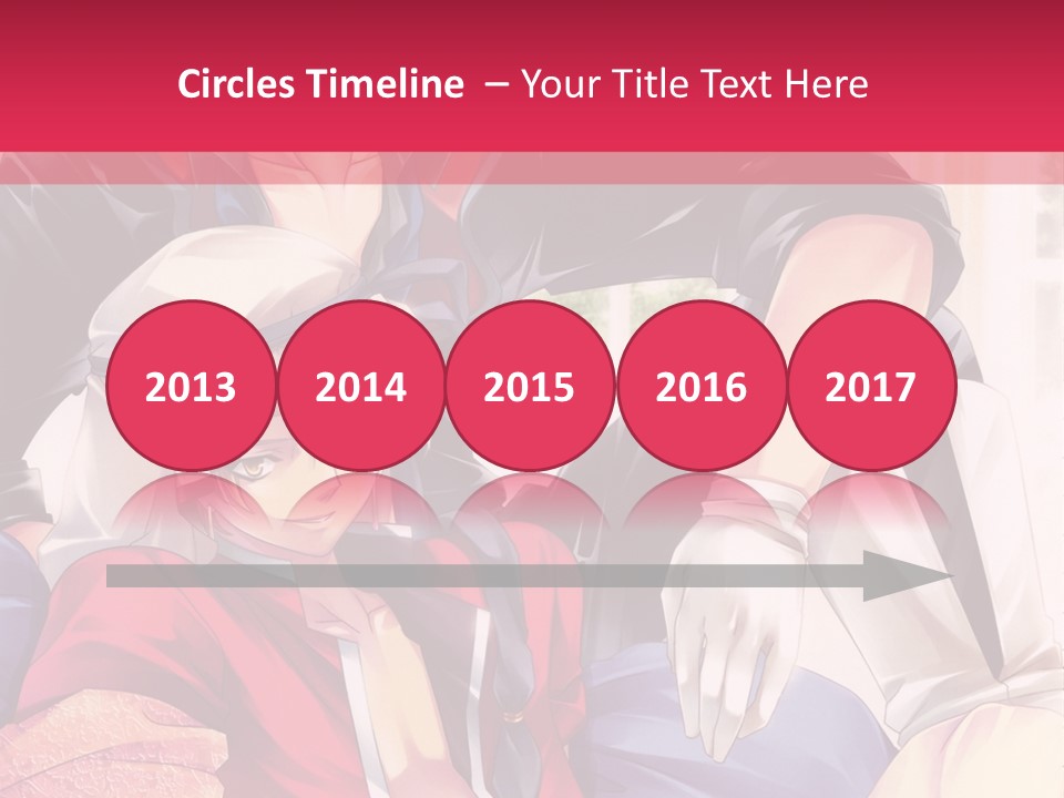 A Couple Of Anime Characters Sitting Next To Each Other PowerPoint Template