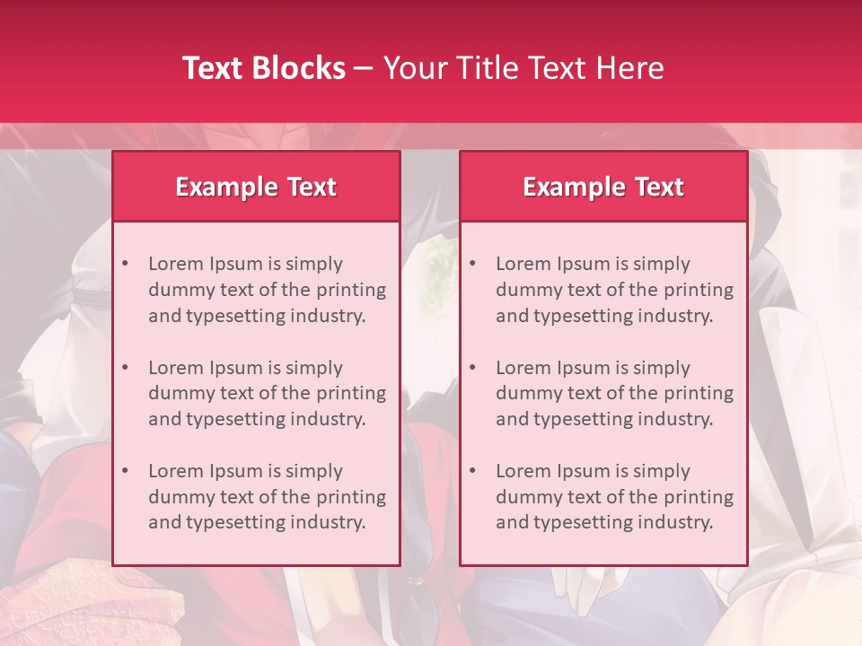 A Couple Of Anime Characters Sitting Next To Each Other PowerPoint Template