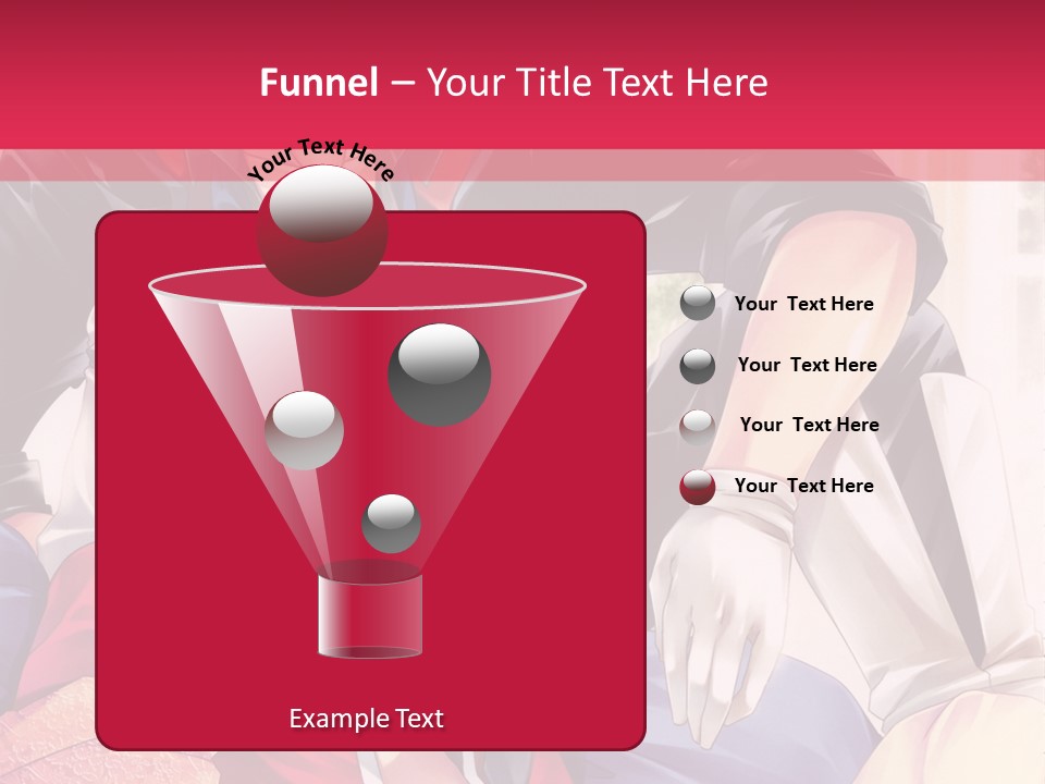 A Couple Of Anime Characters Sitting Next To Each Other PowerPoint Template