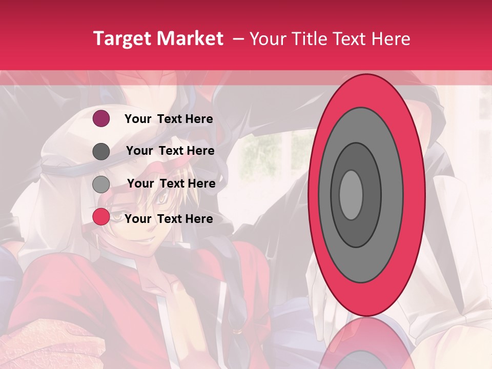 A Couple Of Anime Characters Sitting Next To Each Other PowerPoint Template