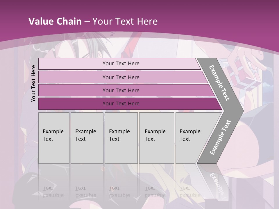 A Person Sitting On A Chair With A Purple Background PowerPoint Template
