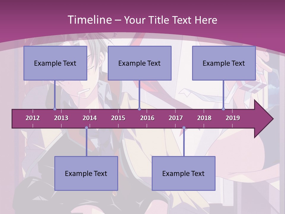 A Person Sitting On A Chair With A Purple Background PowerPoint Template