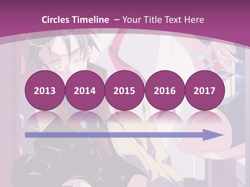 A Person Sitting On A Chair With A Purple Background PowerPoint Template