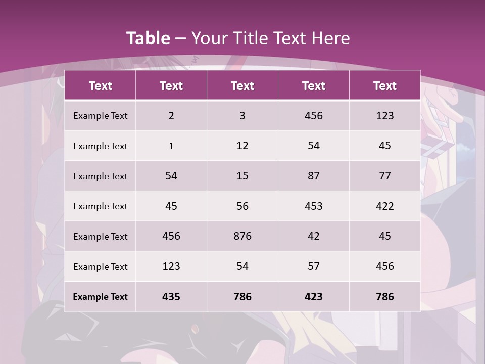 A Person Sitting On A Chair With A Purple Background PowerPoint Template