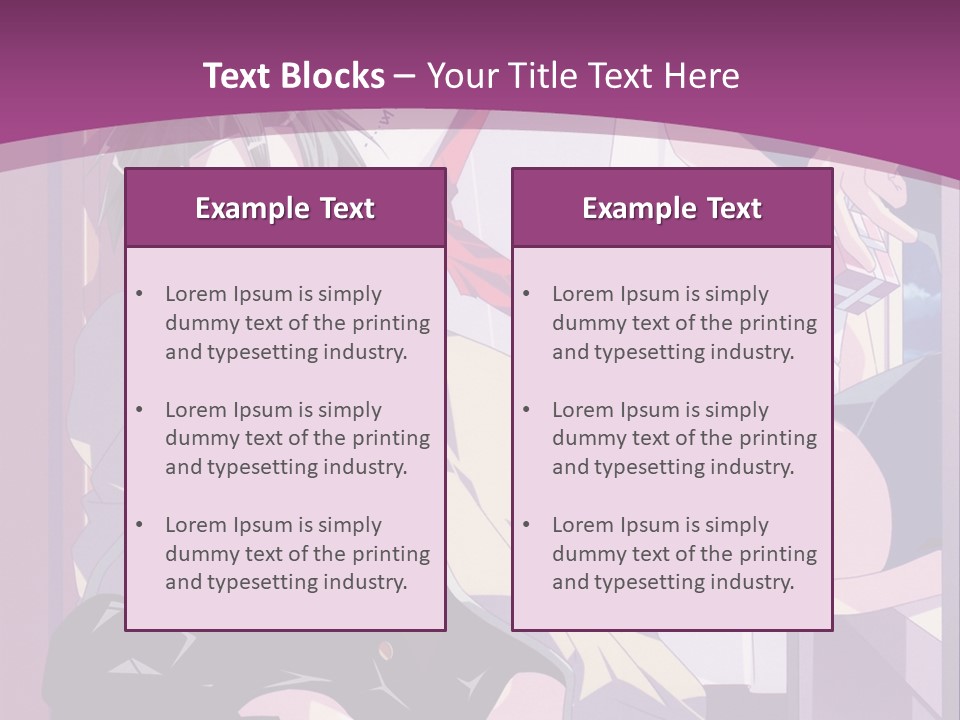 A Person Sitting On A Chair With A Purple Background PowerPoint Template