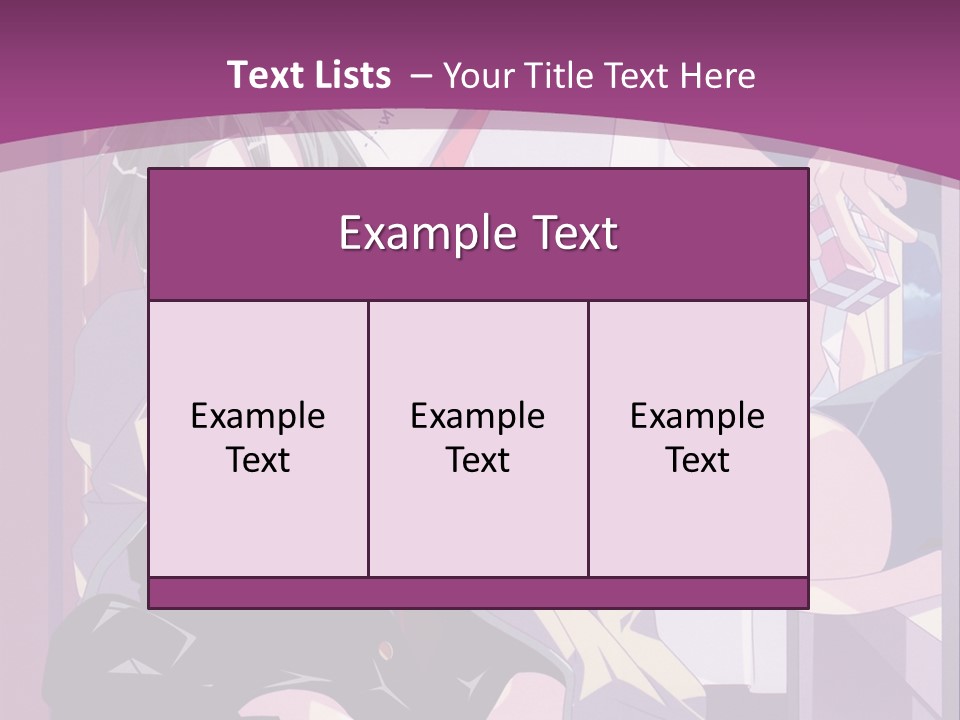 A Person Sitting On A Chair With A Purple Background PowerPoint Template