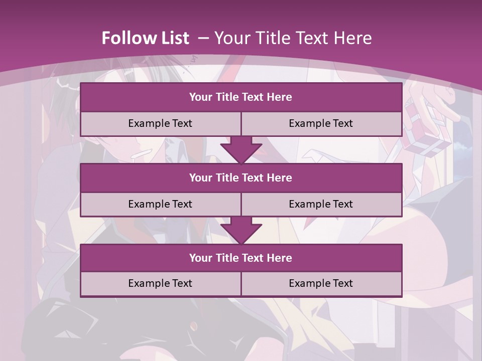 A Person Sitting On A Chair With A Purple Background PowerPoint Template