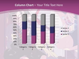 A Person Sitting On A Chair With A Purple Background PowerPoint Template