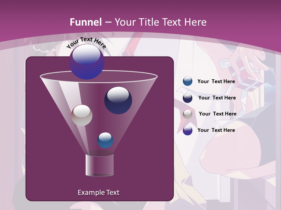 A Person Sitting On A Chair With A Purple Background PowerPoint Template