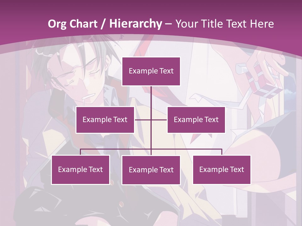 A Person Sitting On A Chair With A Purple Background PowerPoint Template