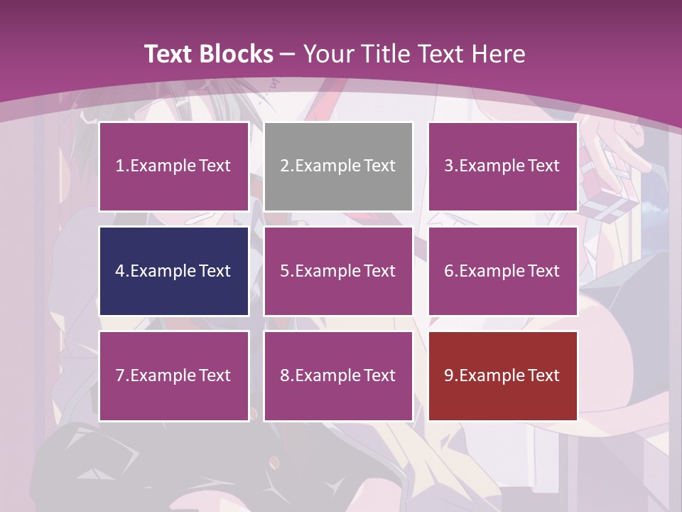 A Person Sitting On A Chair With A Purple Background PowerPoint Template