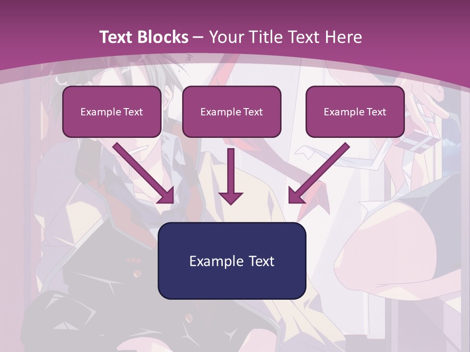A Person Sitting On A Chair With A Purple Background PowerPoint Template