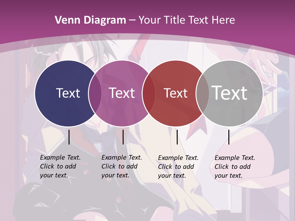 A Person Sitting On A Chair With A Purple Background PowerPoint Template