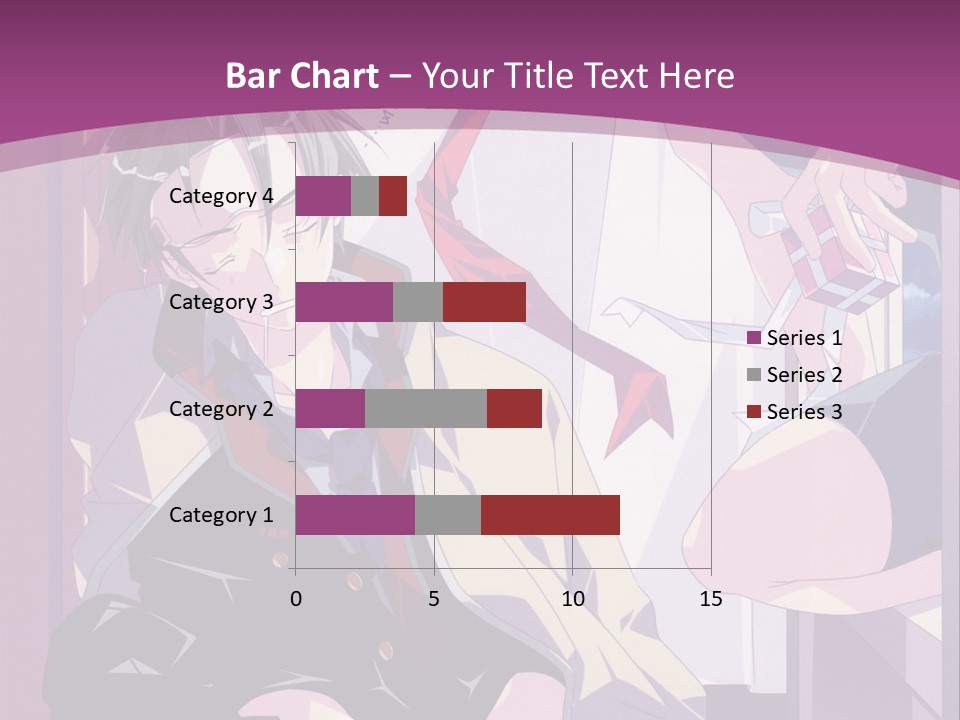 A Person Sitting On A Chair With A Purple Background PowerPoint Template