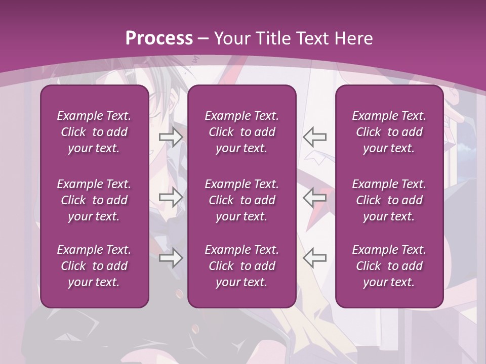 A Person Sitting On A Chair With A Purple Background PowerPoint Template