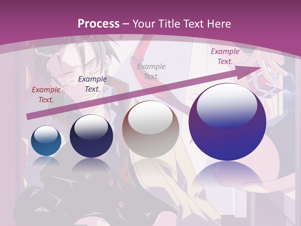 A Person Sitting On A Chair With A Purple Background PowerPoint Template