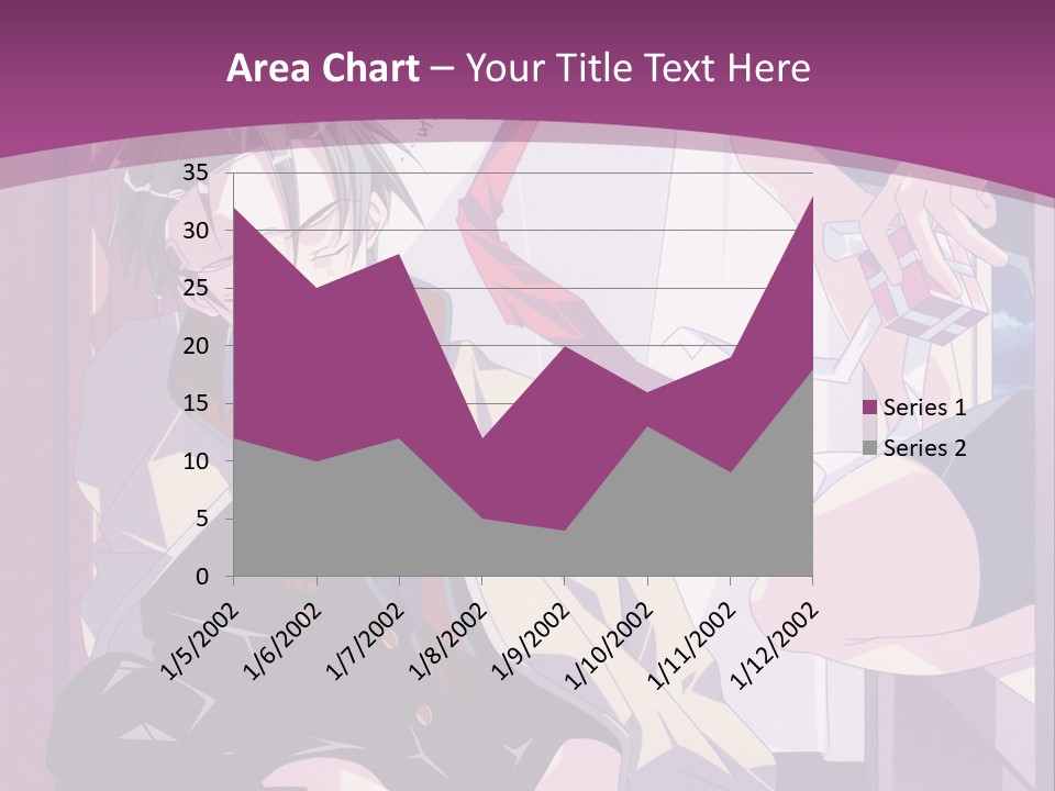 A Person Sitting On A Chair With A Purple Background PowerPoint Template