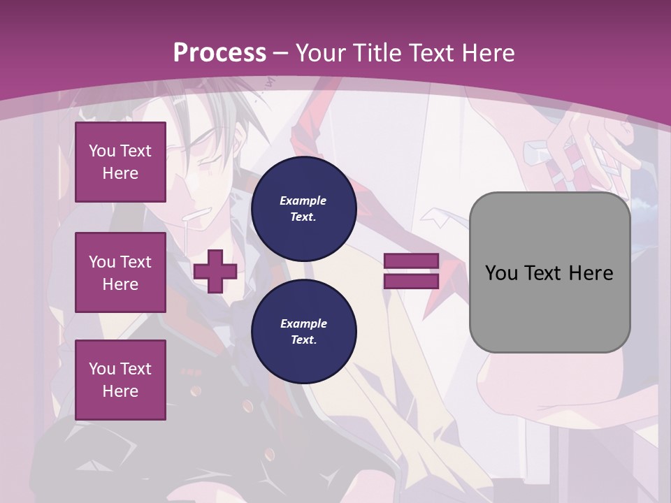 A Person Sitting On A Chair With A Purple Background PowerPoint Template