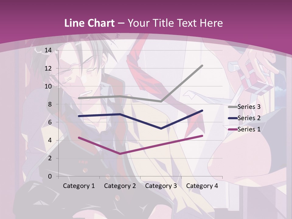 A Person Sitting On A Chair With A Purple Background PowerPoint Template