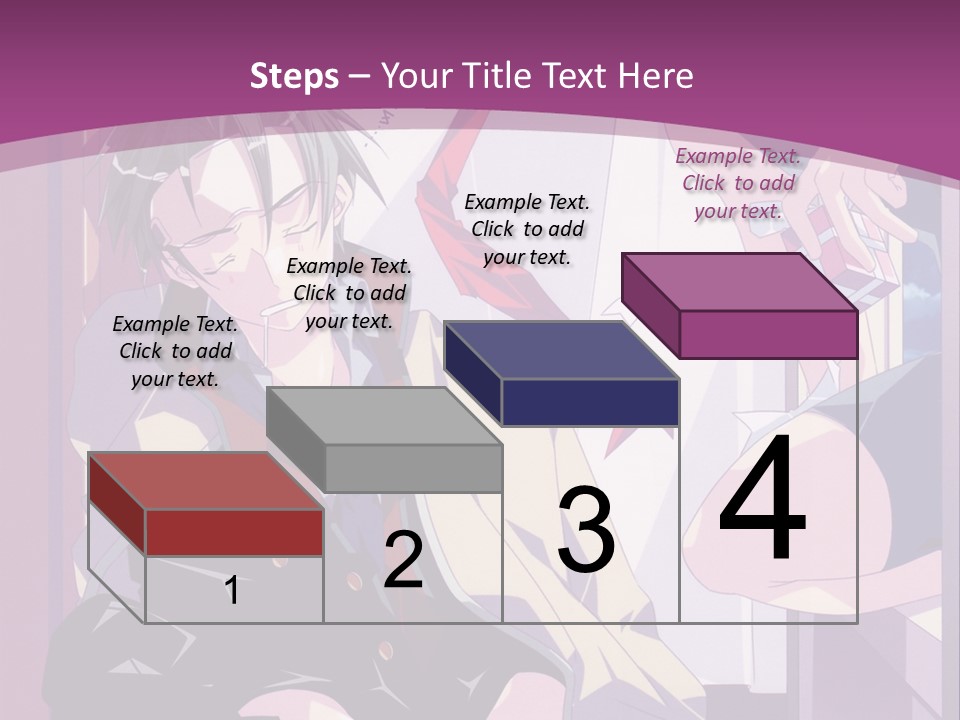 A Person Sitting On A Chair With A Purple Background PowerPoint Template