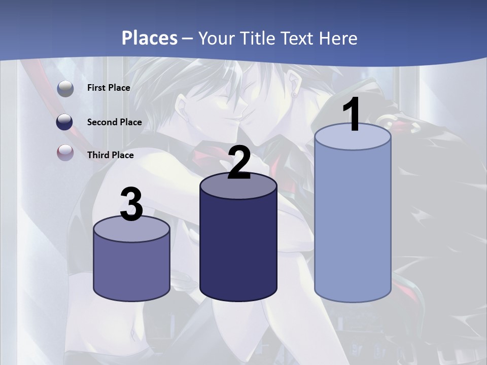 A Couple Kissing In Front Of A Full Moon PowerPoint Template