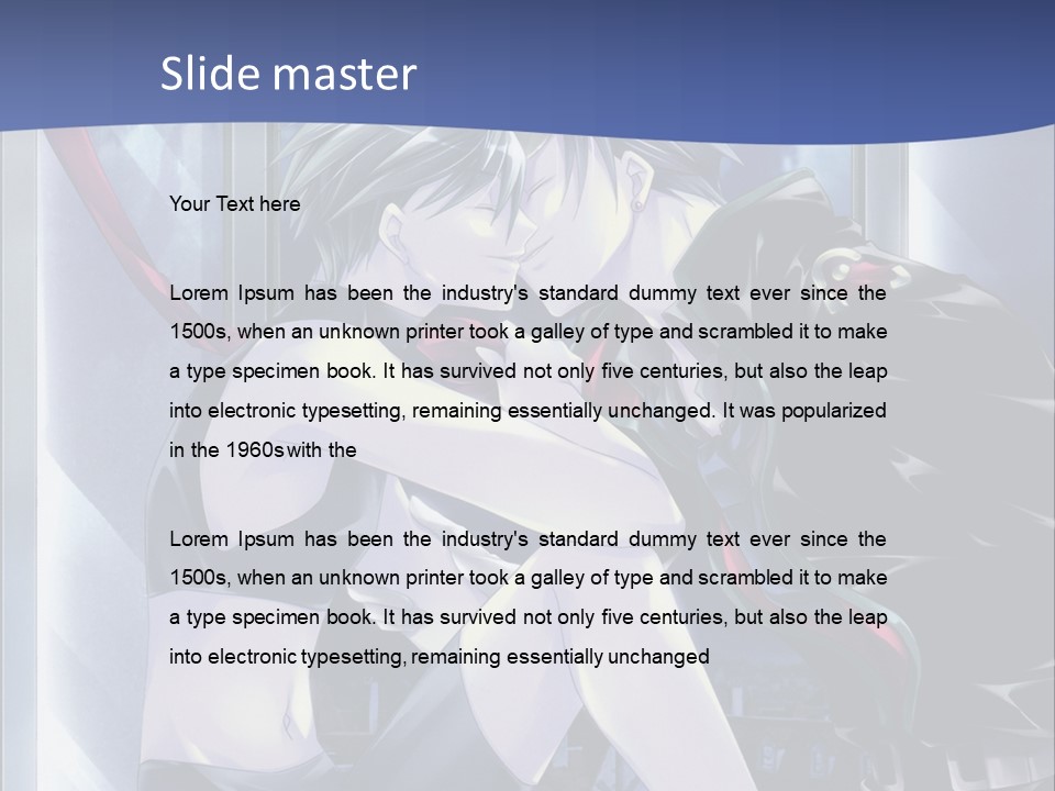 A Couple Kissing In Front Of A Full Moon PowerPoint Template