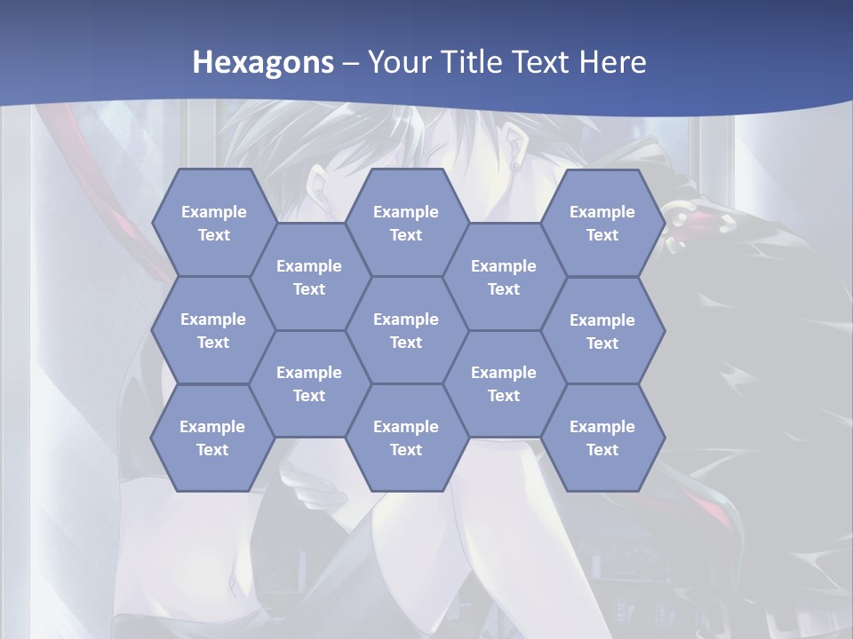 A Couple Kissing In Front Of A Full Moon PowerPoint Template