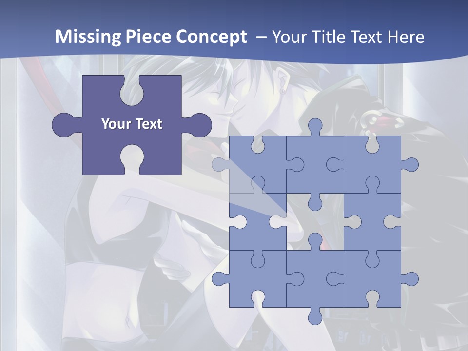 A Couple Kissing In Front Of A Full Moon PowerPoint Template