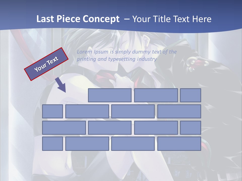 A Couple Kissing In Front Of A Full Moon PowerPoint Template