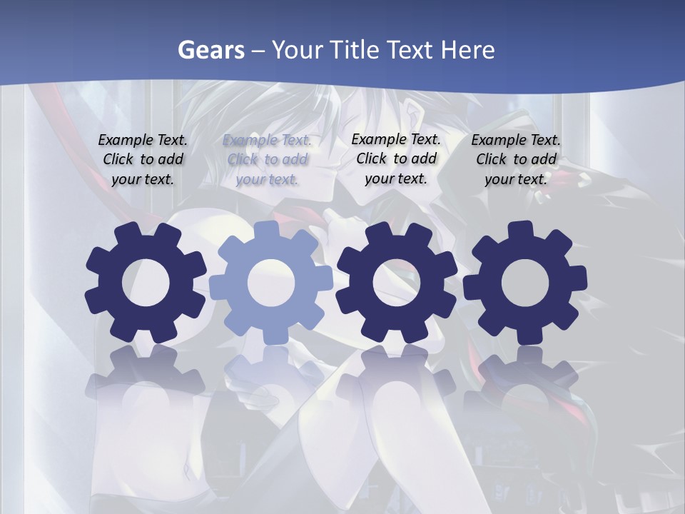 A Couple Kissing In Front Of A Full Moon PowerPoint Template