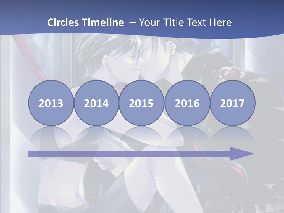 A Couple Kissing In Front Of A Full Moon PowerPoint Template