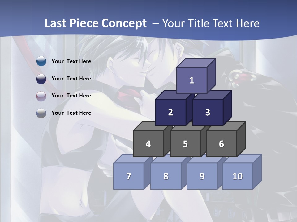 A Couple Kissing In Front Of A Full Moon PowerPoint Template
