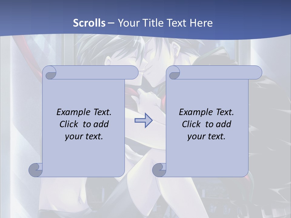 A Couple Kissing In Front Of A Full Moon PowerPoint Template