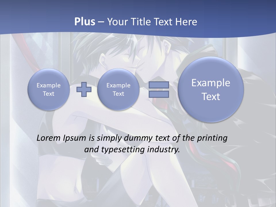 A Couple Kissing In Front Of A Full Moon PowerPoint Template