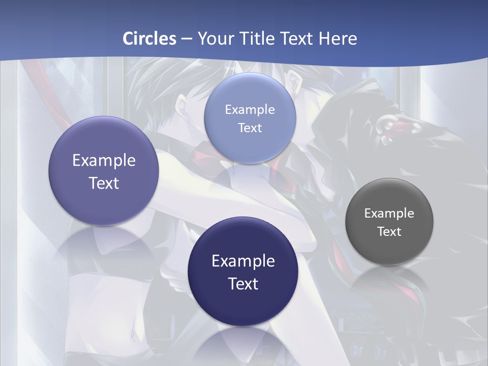 A Couple Kissing In Front Of A Full Moon PowerPoint Template