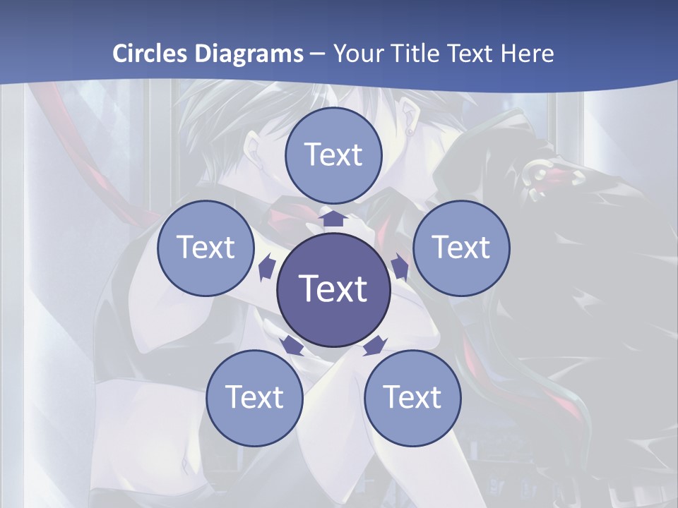 A Couple Kissing In Front Of A Full Moon PowerPoint Template