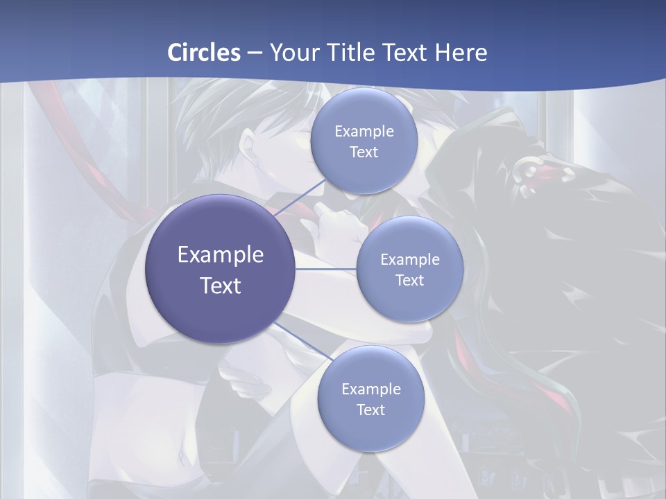 A Couple Kissing In Front Of A Full Moon PowerPoint Template