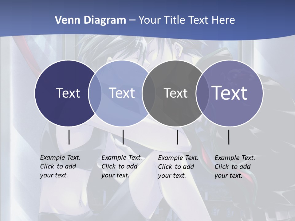 A Couple Kissing In Front Of A Full Moon PowerPoint Template