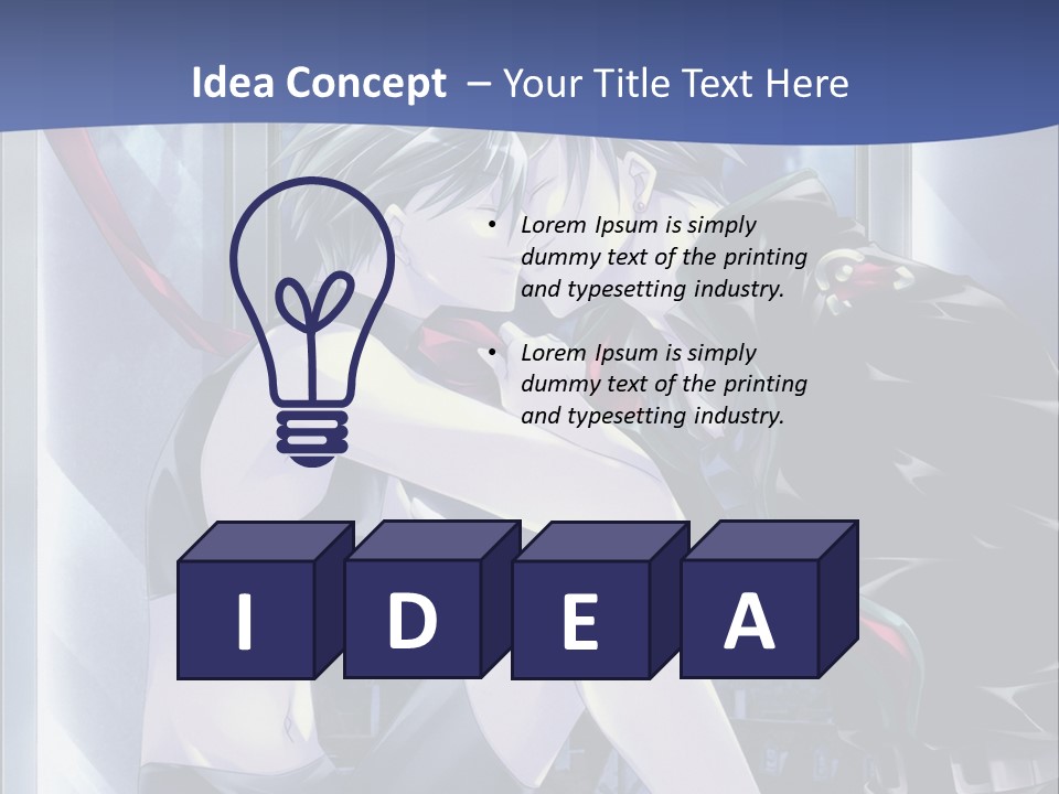 A Couple Kissing In Front Of A Full Moon PowerPoint Template