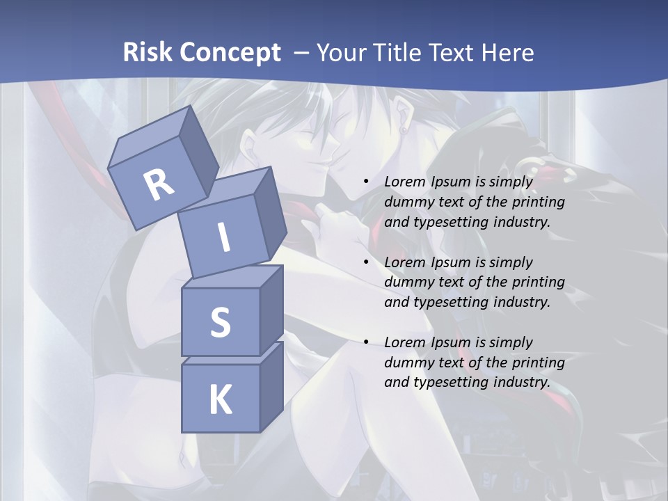 A Couple Kissing In Front Of A Full Moon PowerPoint Template