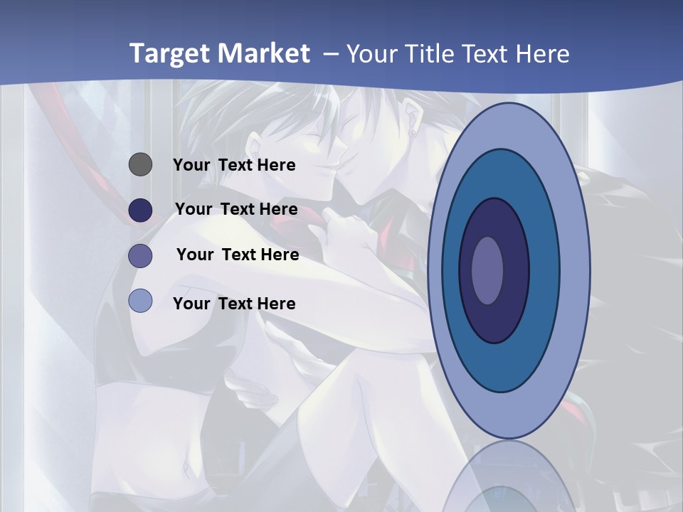 A Couple Kissing In Front Of A Full Moon PowerPoint Template