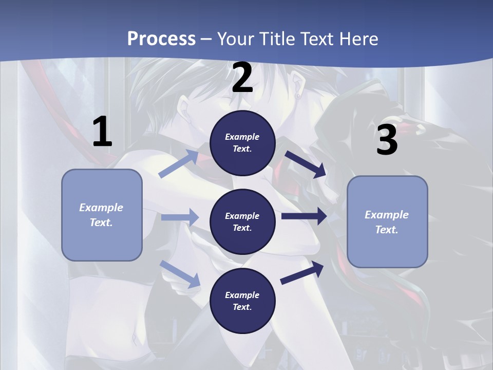 A Couple Kissing In Front Of A Full Moon PowerPoint Template