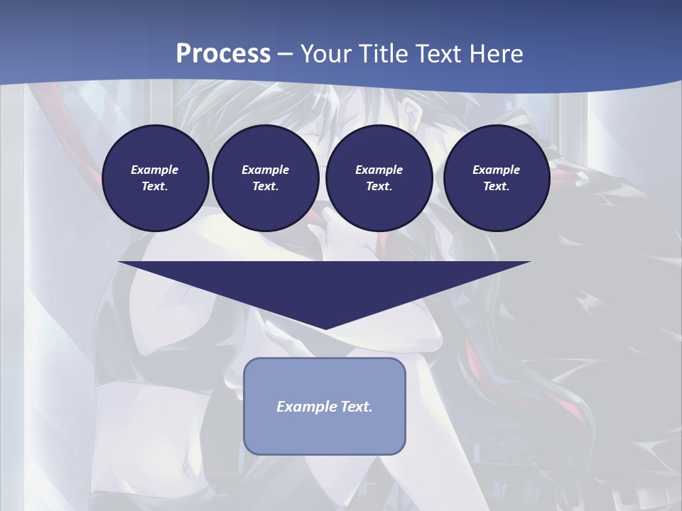 A Couple Kissing In Front Of A Full Moon PowerPoint Template