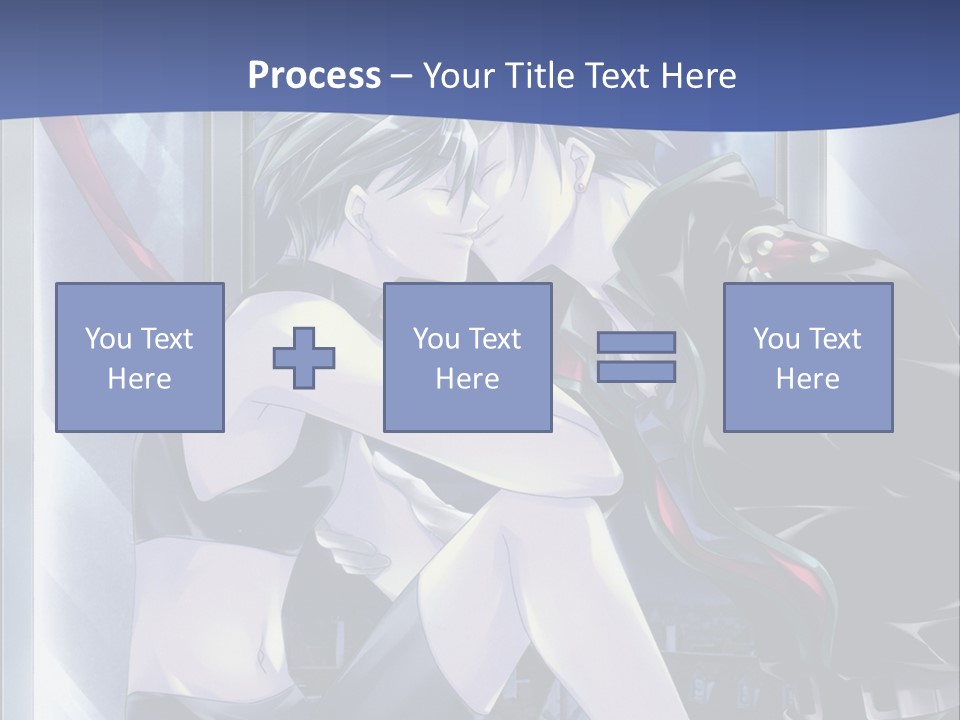 A Couple Kissing In Front Of A Full Moon PowerPoint Template