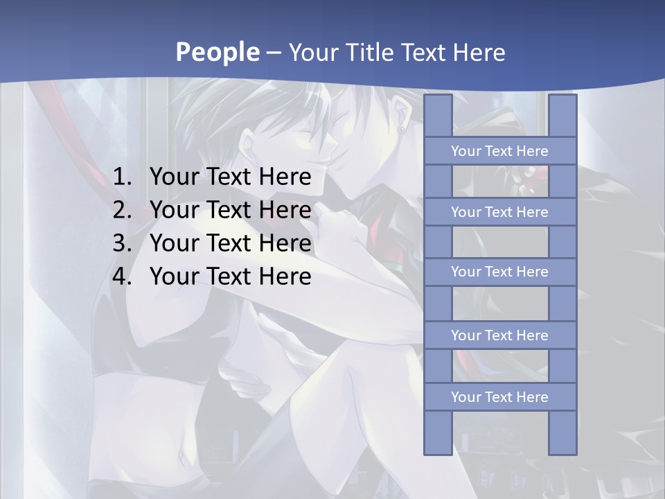 A Couple Kissing In Front Of A Full Moon PowerPoint Template