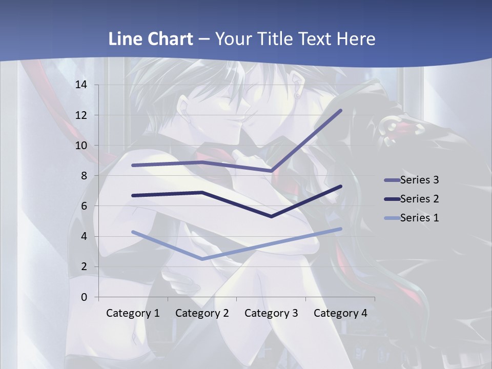 A Couple Kissing In Front Of A Full Moon PowerPoint Template