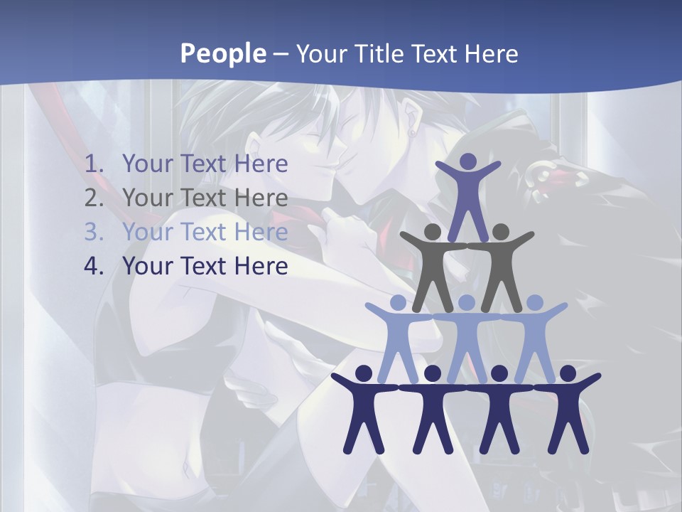 A Couple Kissing In Front Of A Full Moon PowerPoint Template