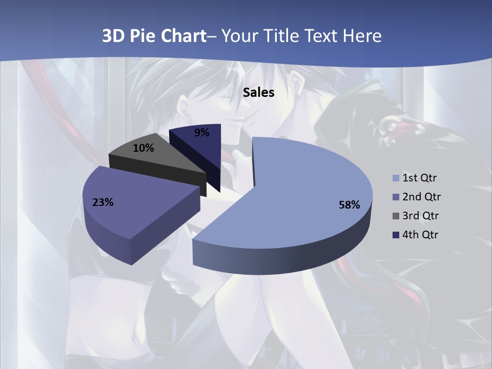 A Couple Kissing In Front Of A Full Moon PowerPoint Template