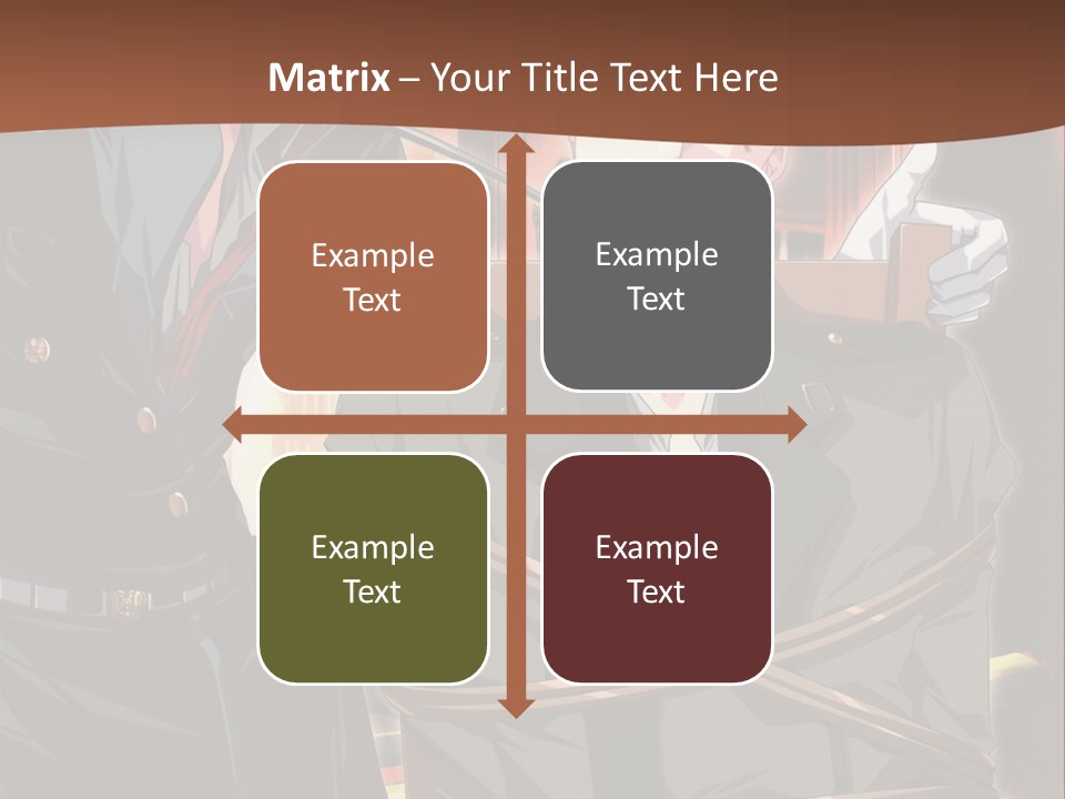 A Couple Of People Sitting Next To Each Other PowerPoint Template