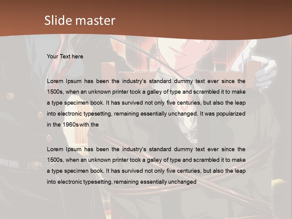 A Couple Of People Sitting Next To Each Other PowerPoint Template